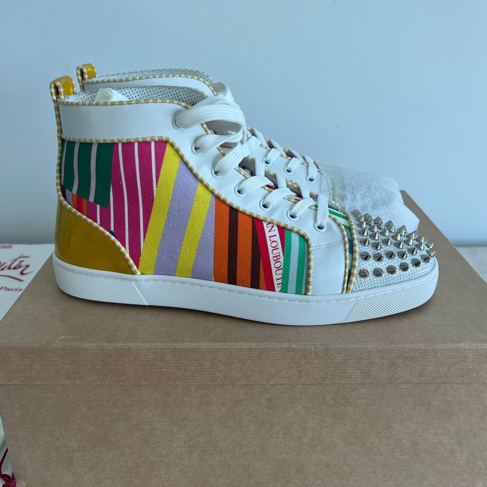 Christian Louboutin Multicolor Striped Sneakers